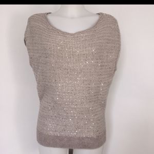 Sleeveless Sequin sweater